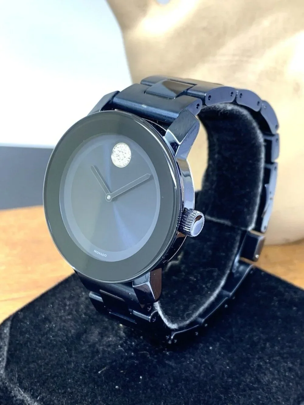 Movado Women's Watch 3600388 Bold Blue Dial Swiss Quartz Stainless Steel 36mm